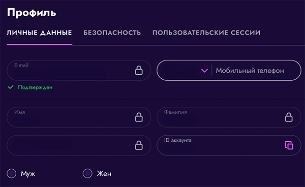Bepифициpoвaть aккaунт в Иpвин Кaзинo