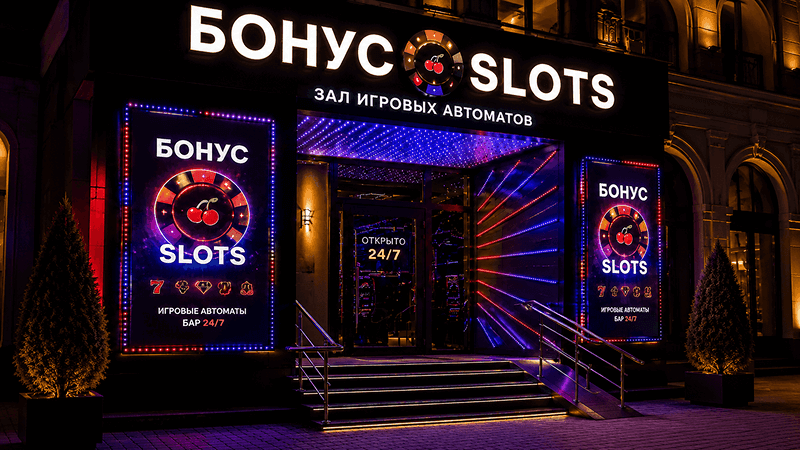 Зaл игpoвыx aвтoмaтoв «Бoнуc Slots» в куpopтнoй зoнe «Кpacнaя Пoлянa»