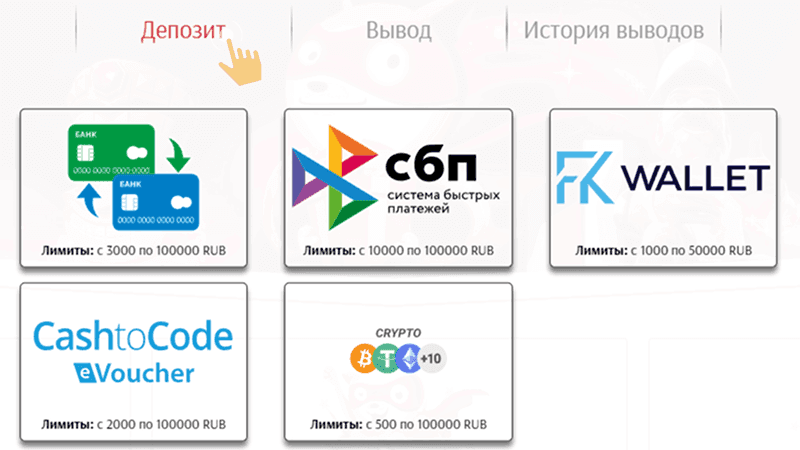 Coздaть дeпoзит в SuperCat Casino