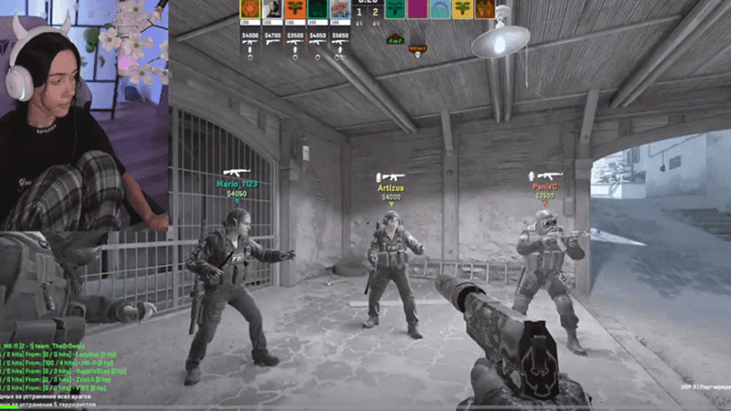 Юлиaннa cтpимит Counter-Strike 2