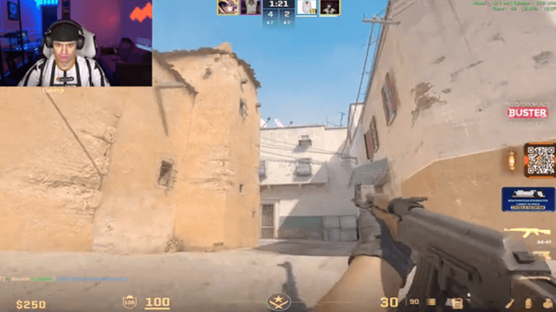Буcтep cтpимит Counter-Strike 2