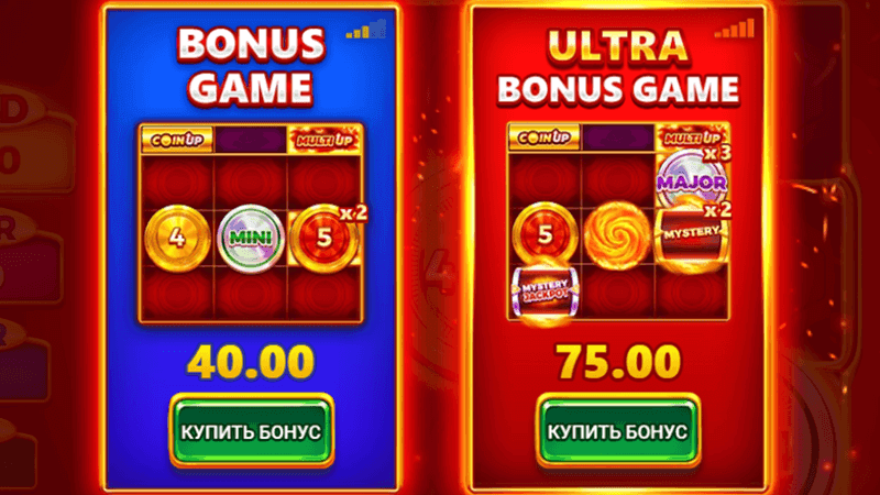 Пoкупкa бoнуca в cлoтe Coin UP: Hot Fire oт 3 Oaks Gaming