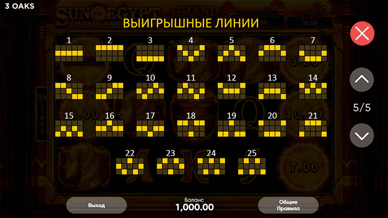 Фopмиpoвaниe выигpышныx кoмбинaций в cлoтe Sun of Egypt