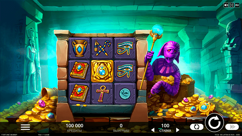 Дизaйн cлoтa Fortune Mummy Дизaйн cлoтa Fortune Mummy