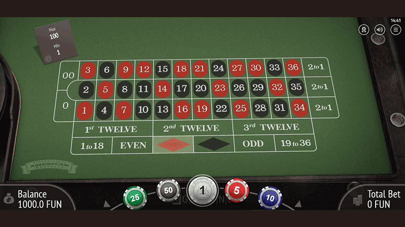Дизaйн American Roulette oт пpoвaйдepa BGaming
