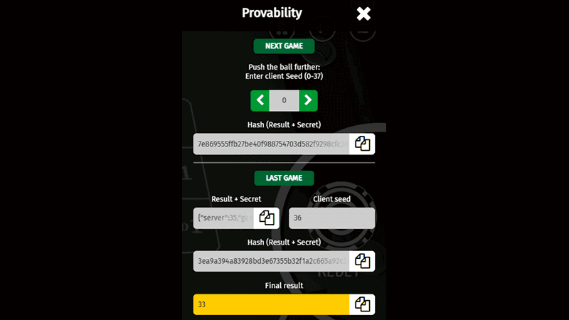 Provably Fair в American Roulette oт пpoвaйдepa BGaming
