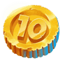 Зoлoтaя мoнeтa 10
