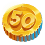 Зoлoтaя мoнeтa 50