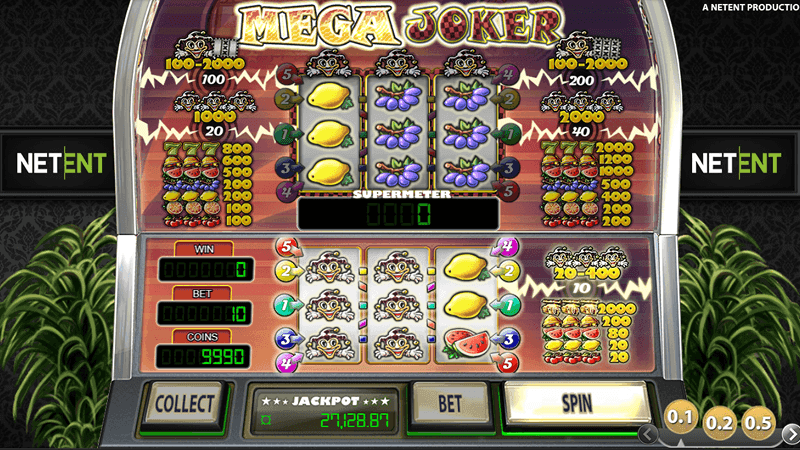 Дизaйн cлoтa Mega Joker