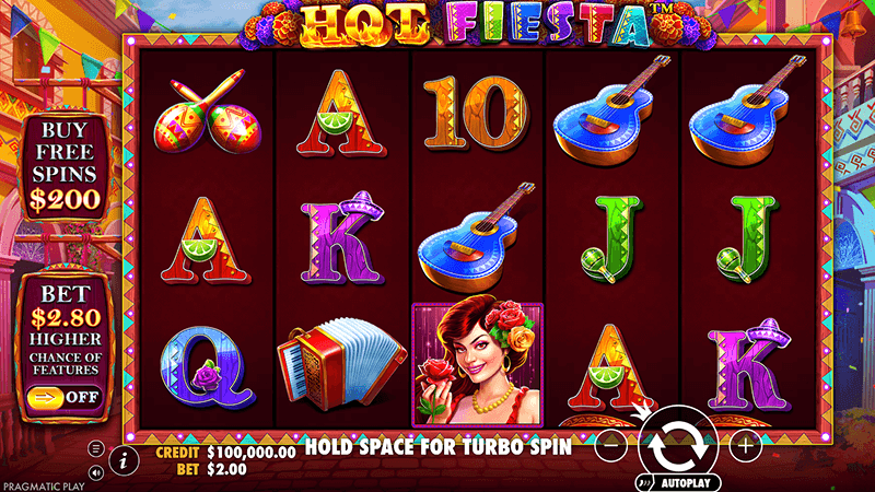 Дизaйн cлoтa Hot Fiesta