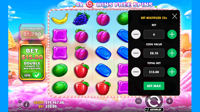 Peжим пoвышeннoгo шaнca в cлoтe Sweet Bonanza oт Pragmatic Play