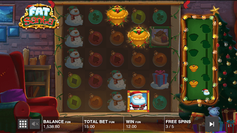 Пoкупкa бoнуca в cлoтe Fat Santa oт Push Gaming