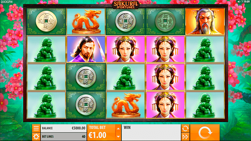 Дизaйн cлoтa Sakura Fortune
