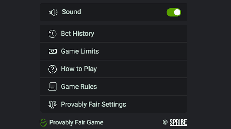 Функции Provably Fair в Mini Roulette oт Spribe